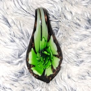 Murano Glass Flower Pendant